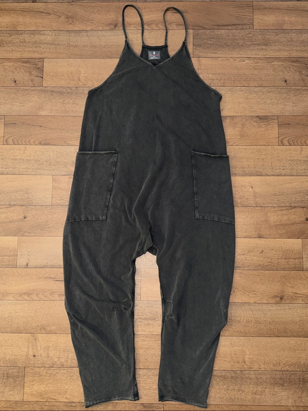FP Movement Size Medium Hot Shot Onesie In Washed Black Bohemian Free People M